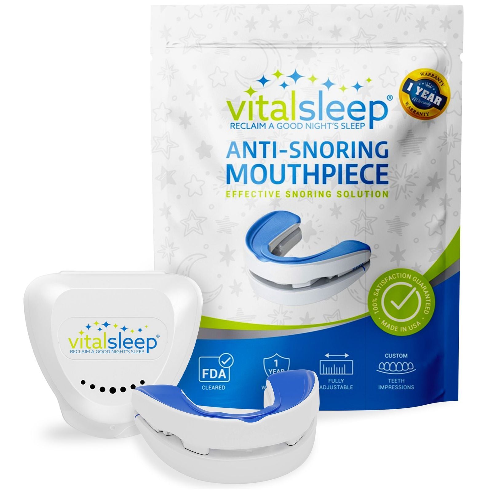 VitalSleep packaging with mouthpiece