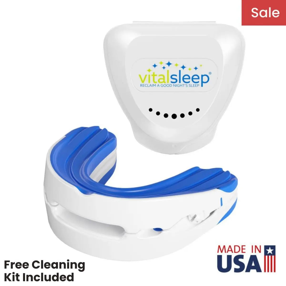 Vital Sleep Mouthguard with Cleaning Kit - Snoring Device