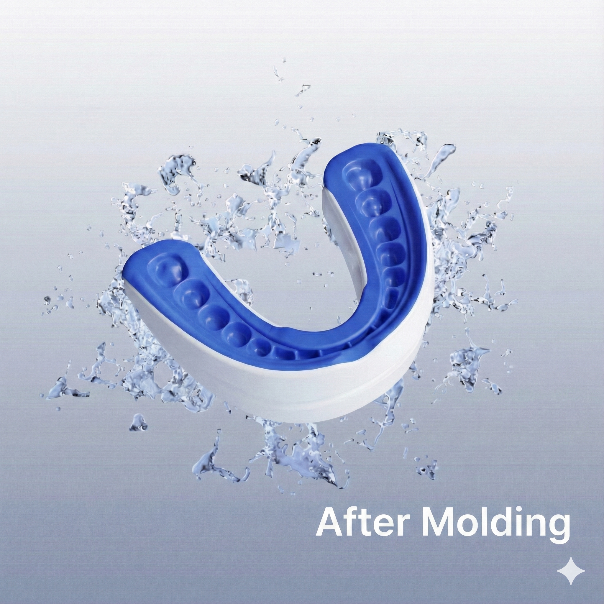 Molded snoring device