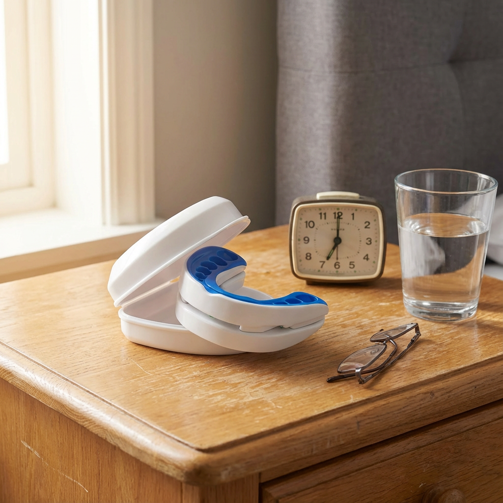 snoring device on night stand