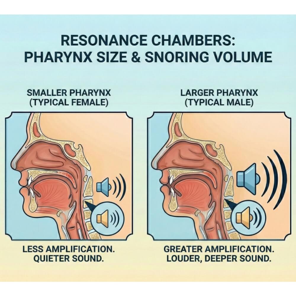 Pharynx Size, Shape and Snoring Volume