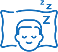 sleeping on pillow