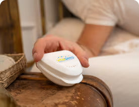 Close-up view of a Vitalsleep mouthguard designed to stop snoring
