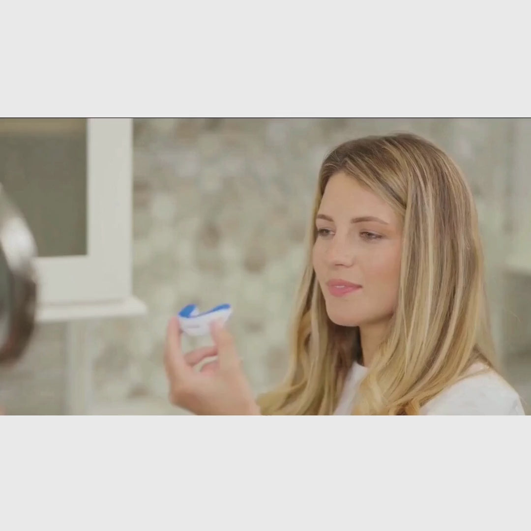 Person preparing to use VitalSleep before bed