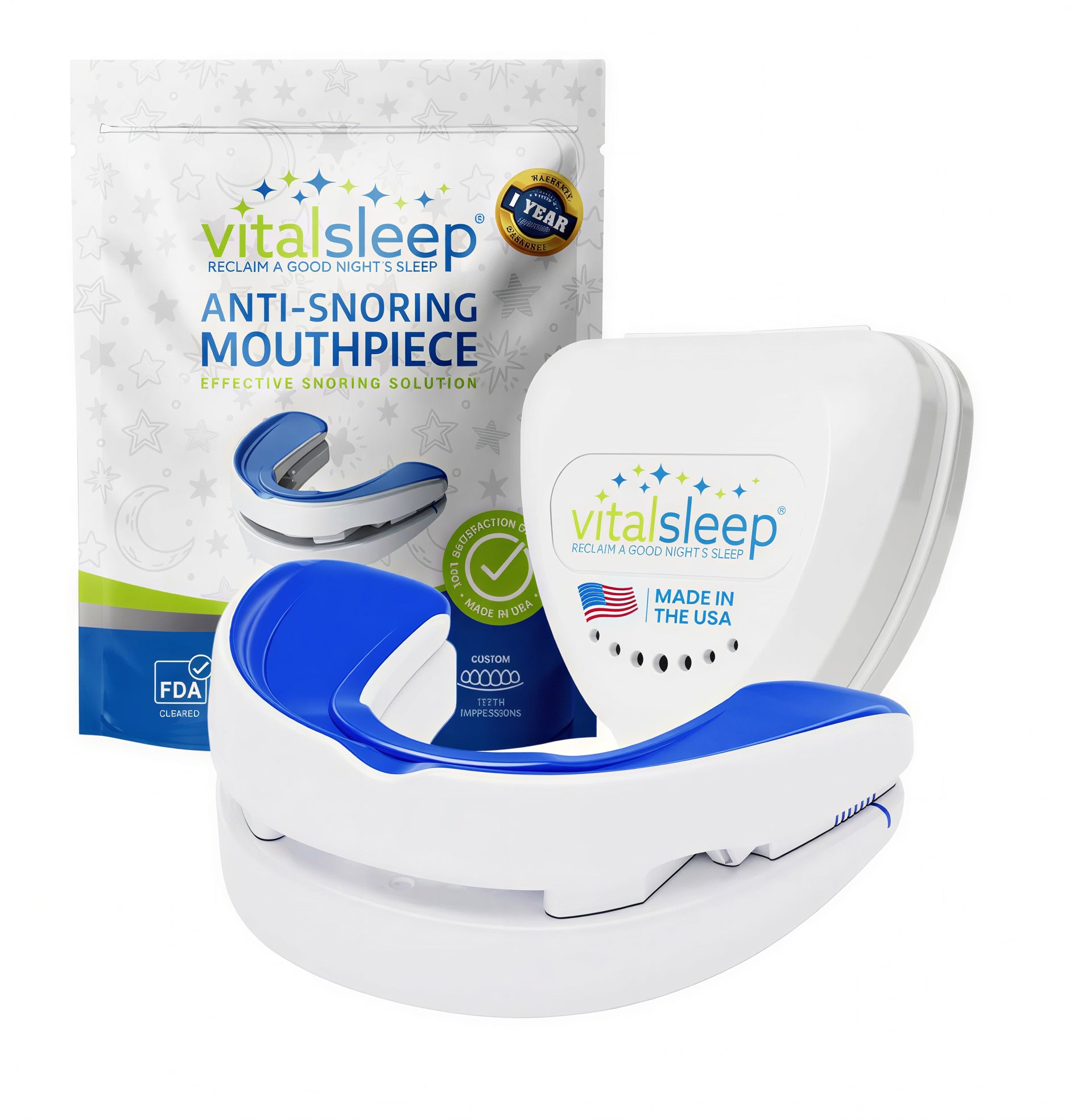 snoring mouthpiece with packaging