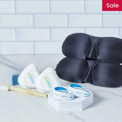 2 VitalSleep Mouthpiece - 2 Sleep Masks, Cleaning Brush