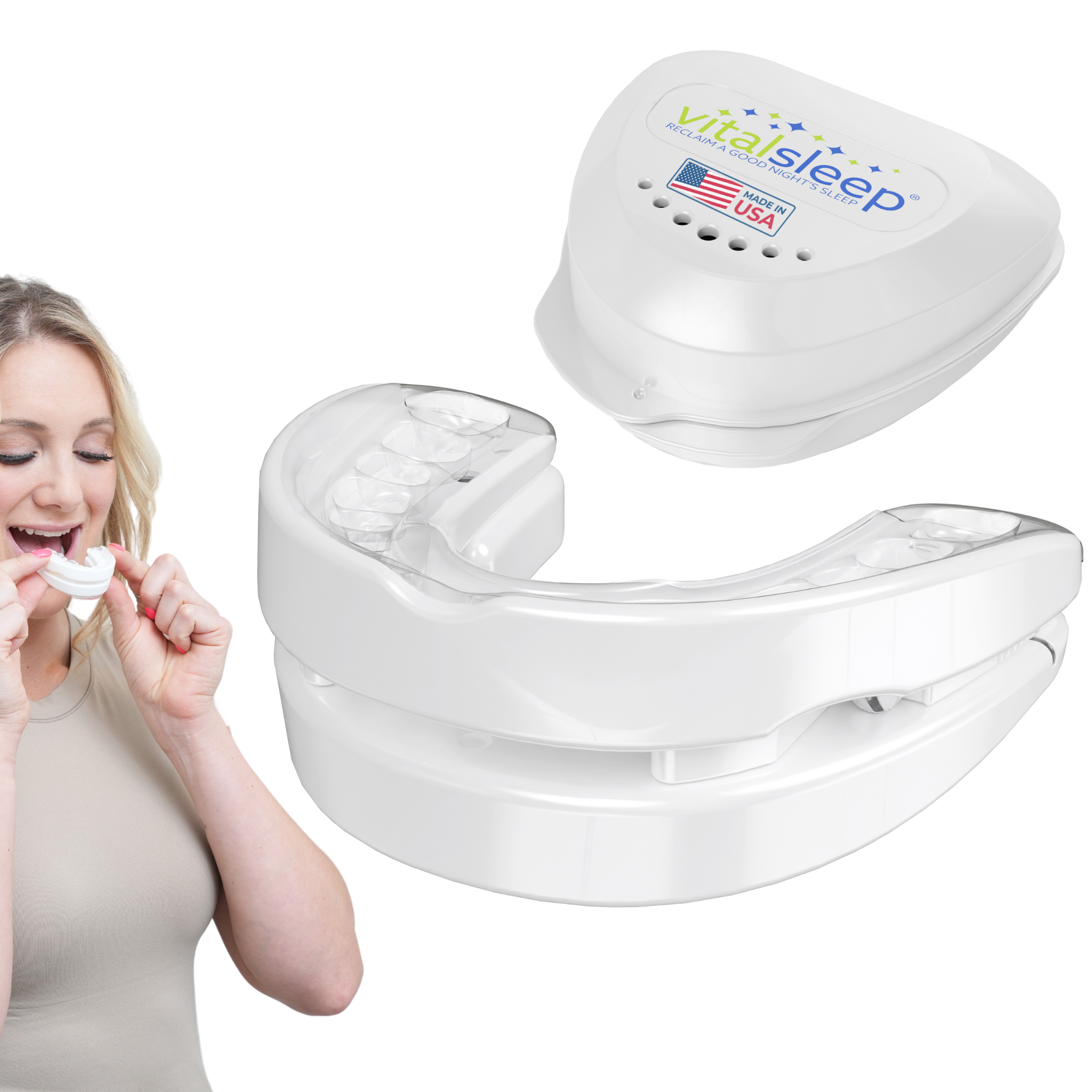 VitalSleep - Wake Up Refreshed - Adjustable Anti-Snoring Mouthpiece